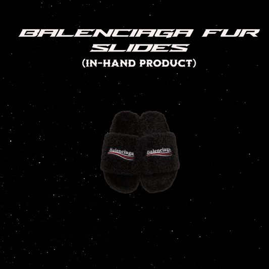 BALENCIAGA FUR SLIDES